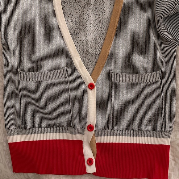 Color block ribbed cardigan - Picture 3 of 3